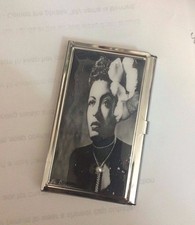 Retro Billie Holiday Gardenia Business Credit Card Holder I.D. Case