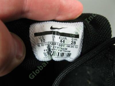 E Nike Heritage Mens Leather Golf Shoe Pair Size 10 Black White