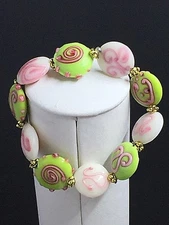 NEW bead bracelet by Artisan Beadworks, Inc.  HANDCRAFTED   No two are Identical