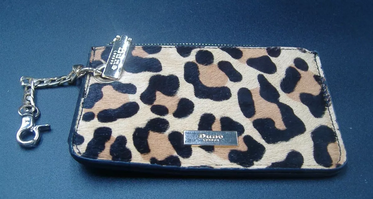 Dune leopard purse sale