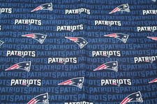 New England Patriots Fabric Cotton 1/4 Yard Logo NFL Football Logo