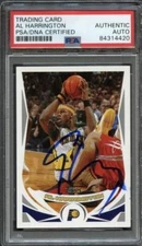 2004-05 Topps #59 Al Harrington Signed Card AUTO PSA Slabbed