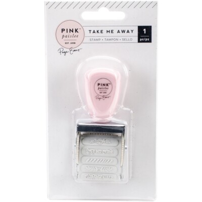 Pink Paislee Take Me Away Roller Stamp - Phrases And Symbols