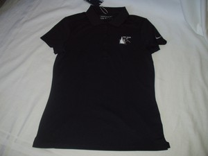 womens black polo shirt dri fit