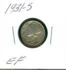 1931 S MERCURY DIME XF RARE KEY DATE SHIPPING IS 99 CENTS