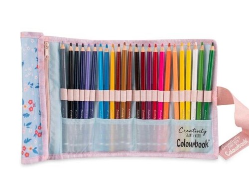 Colourbook - Astuccio Scuola Geolier 1 Zip, Organizzazione con Pattina Interna, Set Completo 30+ Pezzi (Graffiti