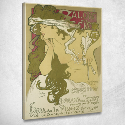 Salon Des Cent, 20A Mostra Del Salon Des Cent Alphonse Mucha, amu105 quadro stam
