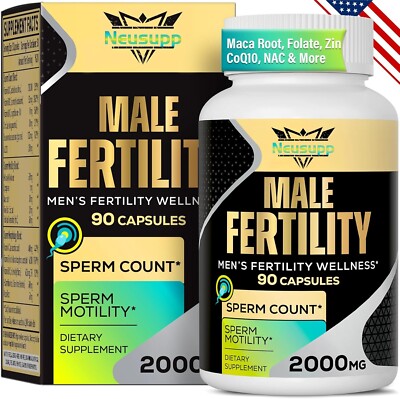 Semen & Sperm, Male Fertility Supplement, Increase Semen Volume with CoQ10 Maca