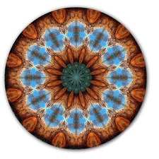 DJ Kaleidoscope #2 Trippy 7" inch Slipmat Portablism Turntable Slip Mat DJ x1