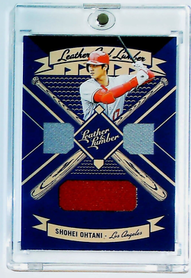 2019 PANINI LEATHER & LUMBER LLT-SO SHOHEI OHTANI TRIPLE RELIC LA 