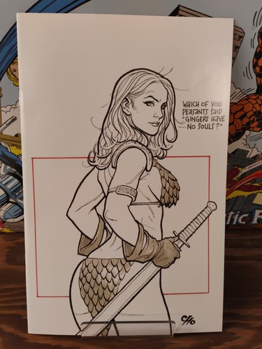 Invincible Red Sonja #8 - Frank Cho - 1:7 Virgin FOC Incentive Variant -Dynamite