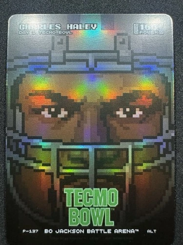 Bo Jackson Battle Arena Tecmo Bowl Day 1 CHARLES HALEY ALT PIXEL SP PROMO P-173