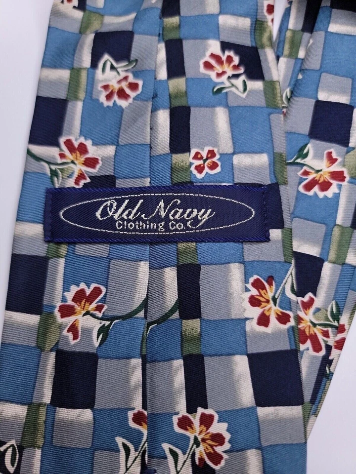 Corbata formal antigua azul marino para hombre 56"Lx3,5"W corbata de cuello azul Foto 3 de 4