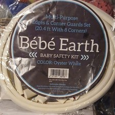 B b Earth Baby Safety Kit Edges Corner Guards Set 20.4 ft 8pc Oyster