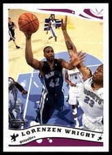 Lorenzen Wright 2005-06 Topps #42 Grizzlies NBA READ FREE SHIPPING AutographDen