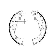 Bremsbackensatz hinten für Toyota Yaris P1 P13 P21 P2 Yaris-Vios P9 | 24279761