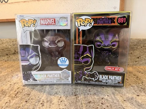 (2) Funko Pop Lot - Black Panther
