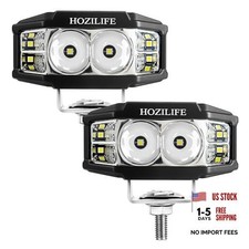 3 Inch LED Pods, 2PCS 40W 12V Flood Spot Ditch Lights Offroad Driving HZ1126