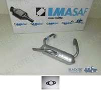 Imasaf ESD Auspuff HauptschalldäMpfer/Endtopf für Fiat 500 F + L 65-72 +Dichtung