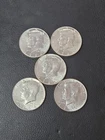 Lot Of Five 1964 "P" Series Kennedy Head Silver Half Dollars