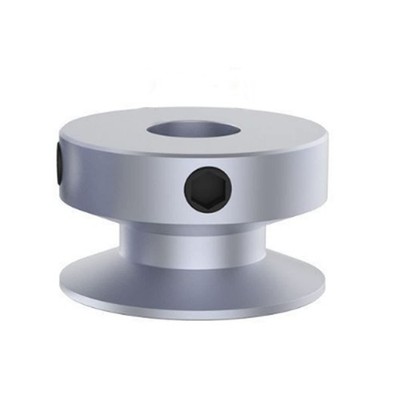 20mm Single Groove Pulley, 8mm Fixed Bore, 6MM PU Round Belt, Motor, Drill