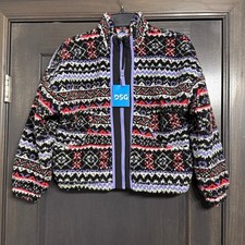 DSG NWT Girls Fleece Zip Up Jacket Size Medium