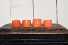 ANTIQUE UNDYED BEAD CORAL healing Mediterranean NATURAL Tibet momo Japan salmon