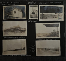 Windsor Ontario Canada-Racetrack-Multi 1919 Photos Glued to  Album Page 1H