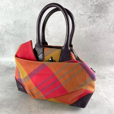 Vivienne Westwood Yasmin Bag Tartan Check Orb Logo Transformable Deformation