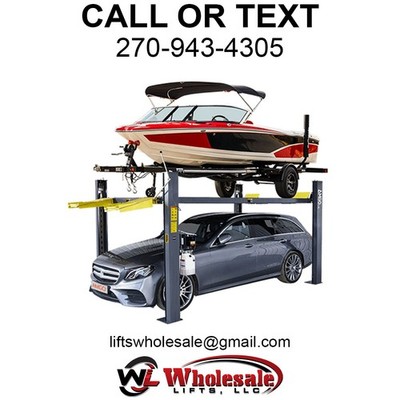 New AMGO 409-HPX 9,000 lb Extended Height & Capacity 4-Post Boat Storage Lift
