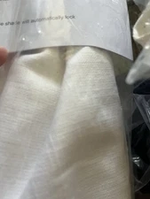 Pottery Barn Emery Roman shade cordless 26 64 blackout white New