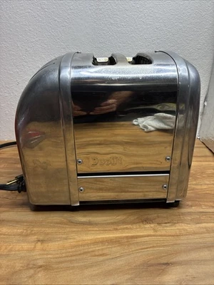Dualit 20155 Stainless Steel 2 Slice Retro Look Toaster Made in England Tested - Image 1 of 4