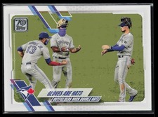 2021 Topps Series 2 Base Gloves are Hats Toronto Blue Jays #539