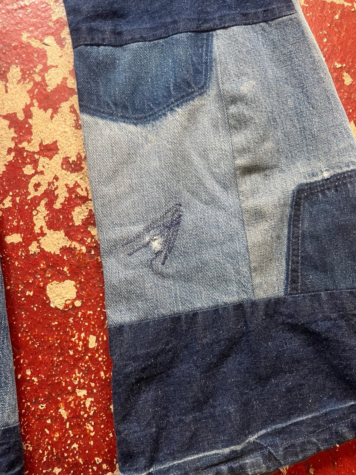 70s Levi’s Patchwork Bell Bottom Jeans - image 7