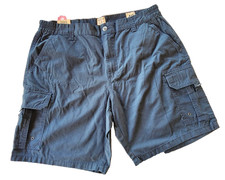 Red Head Brand Co Men's Cargo Shorts Size 40 Black Elastic Waist Canvas 8 in