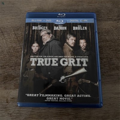 Paramount True Grit Blu-ray/DVD (2010) PG-13 Western Bridges Damon Coen Digital