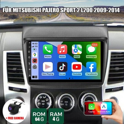 FÜR MITSUBISHI PAJERO SPORT 2 L200 2009-2014 AUTORADIO ANDROID 14 GPS CARPLAY