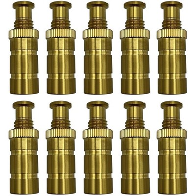 Weatherproof Brass Anchors for Pool Safety - 10 Pack