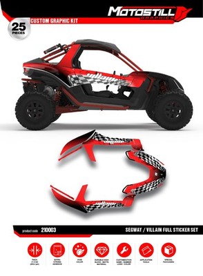 SEGWAY VILLAIN  UTV /  GRAPHIC STICKER DECAL KIT
