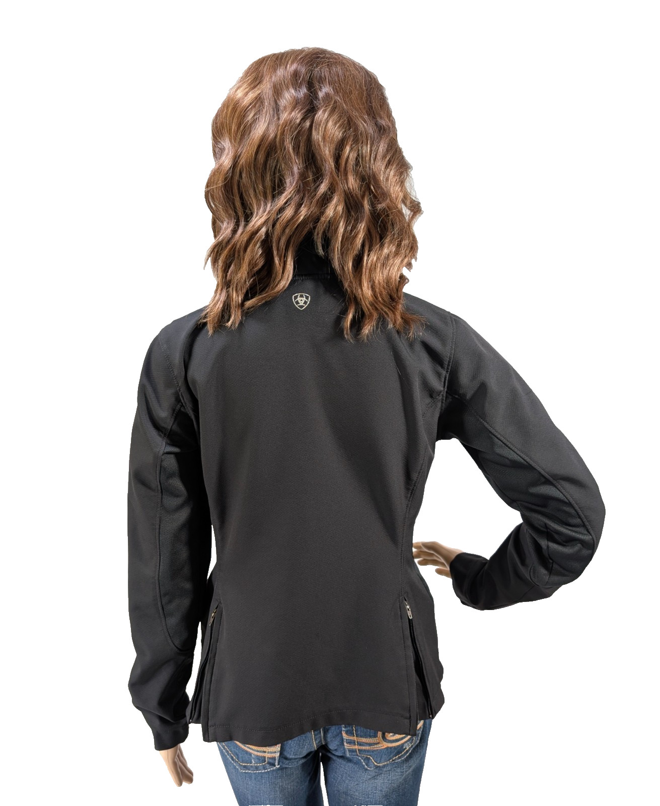 Ariat Full Zip Softshell Jacket Black Women's Siz… - image 10