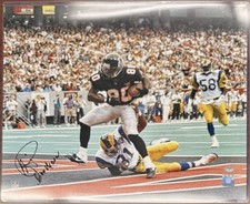Andre Rison Autographed Endzone Catch 16x20 Photo Fanatics NFL Authentic Falcons