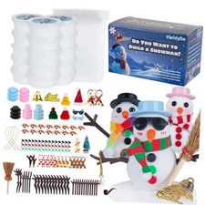 15 Pack Build a Snowman Kit, DIY Christmas Crafts for Kids  Adults, Christmas