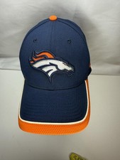 Denver Broncos Hat Cap Fitted Mens Medium Navy NFL Football 39THIRTY New Era