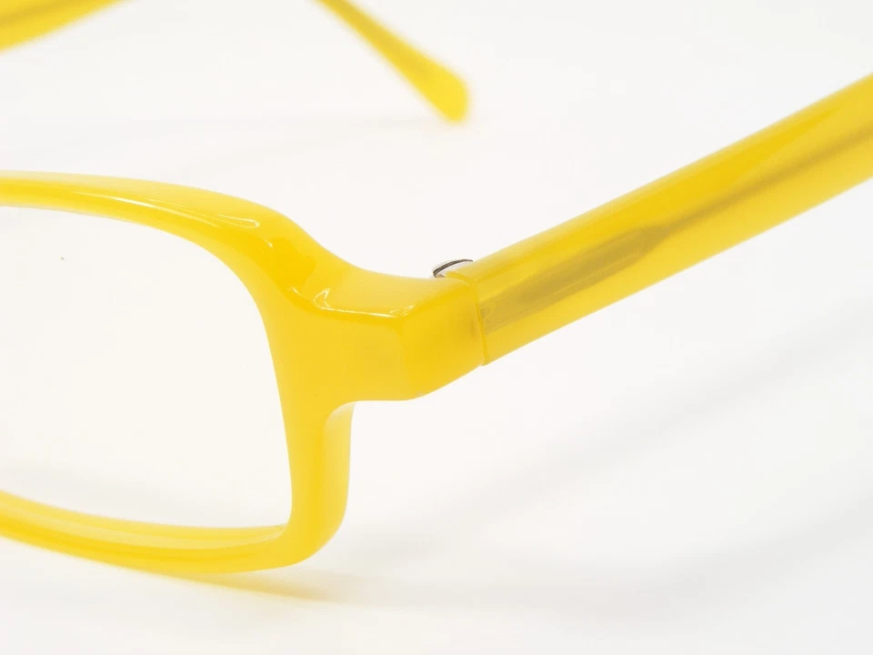 GAFAS ÚNICAS Hechas a Mano MO 219 0521 Amarillo ÚNICO RARO MARCO DE GAFAS 48-18-140 Foto 4 de 4