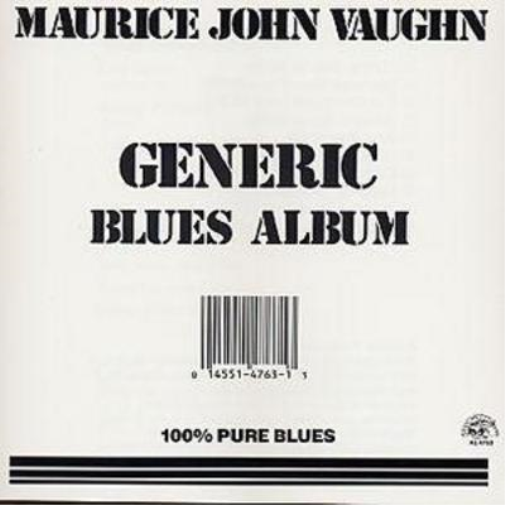 Maurice John Vaughn Generic Blues Album (CD) Album