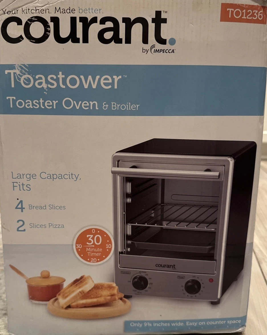 Courant 900-watts 4 Slice Toastower Stainless Steel Front Toast, bake, Broil
Opens in a new window o