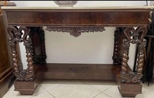 Antica E Maestosa Consolle Luigi Filippo in Noce Epoca 800