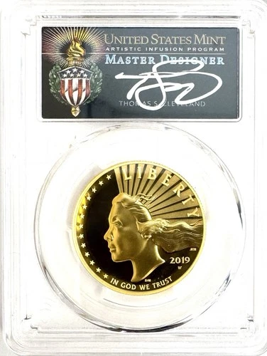 2019-W American Liberty High Relief 1oz Gold Coin PCGS SP70PL Thomas Cleveland