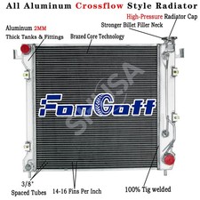 4-row Aluminum Radiator For 97-1999 Dodge Dakota Dodge Durango 3.9l 5.2l 5.9l