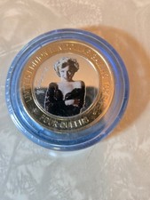 4 Queens Las Vegas $10 Marilyn Monroe  Limited Edition Silver Strike  - Blue Cap